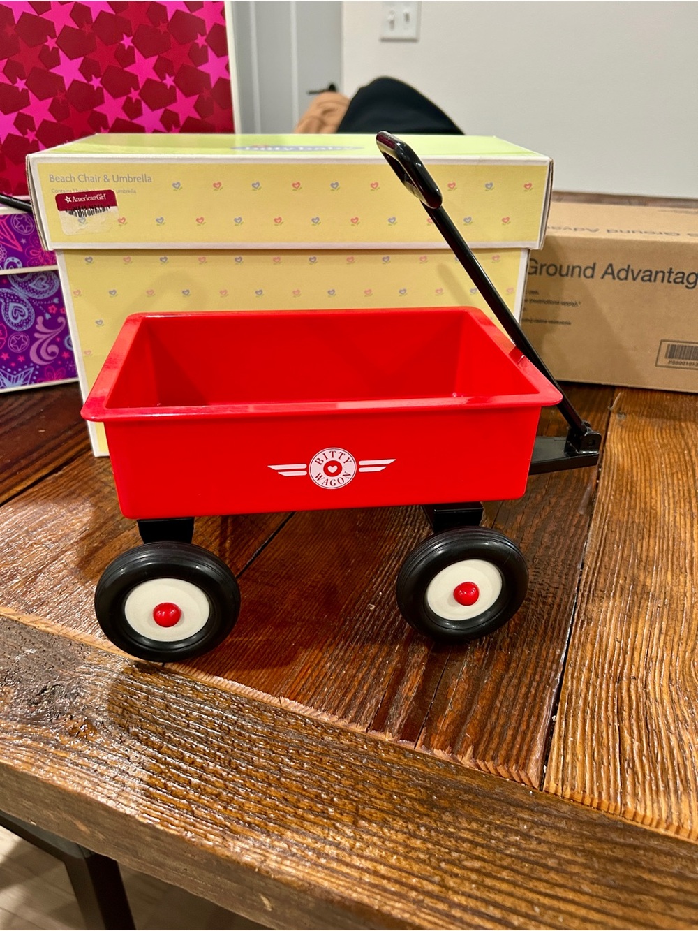 American Girl Bitty Baby Little Red Wagon